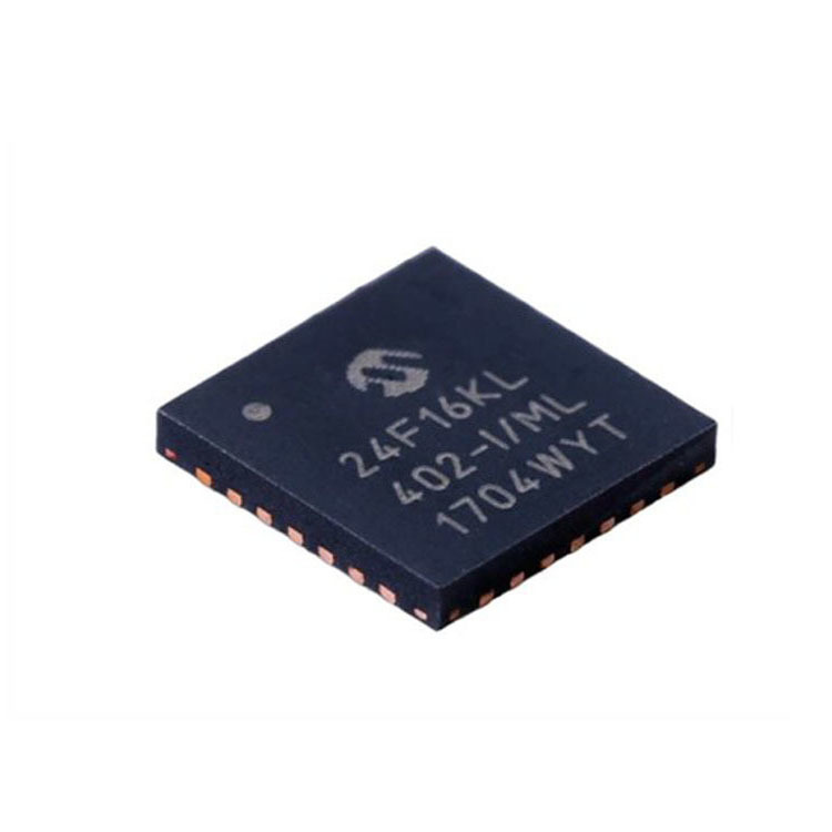 Qfn Microcontroller PIC24F16KL402-I/ML QFN-28 16-bit Microcontroller Chip Single-chip ...